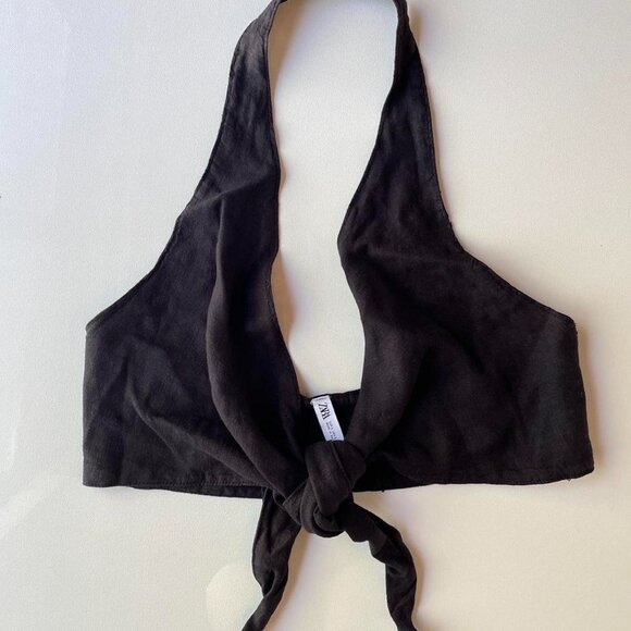 NWT Zara Linen Halter Top - Picture 11 of 11